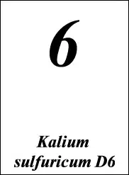 Kalium sulfuricum - Schüssler-Salz Nr.6
